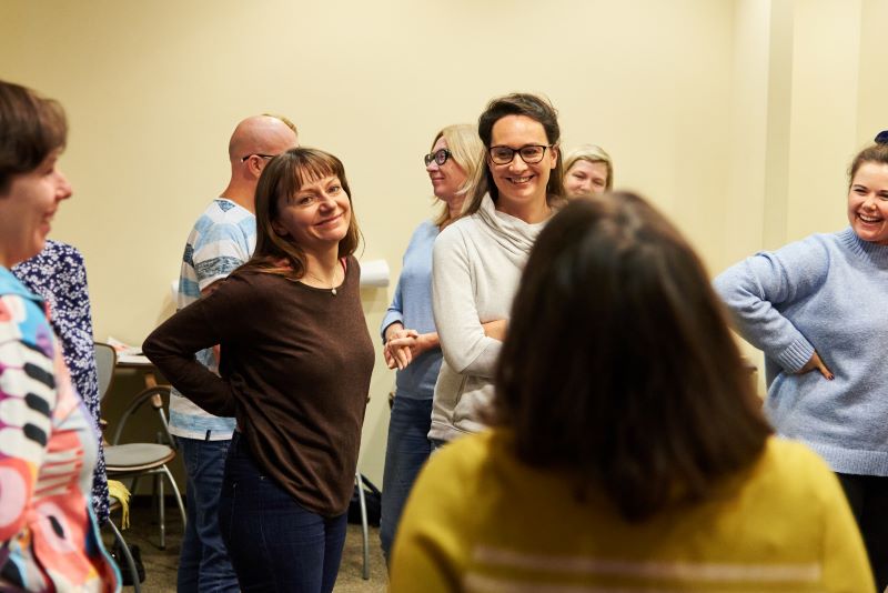 Nauczycielki podczas szkolenia Centrum Edukacji Obywatelskiej
